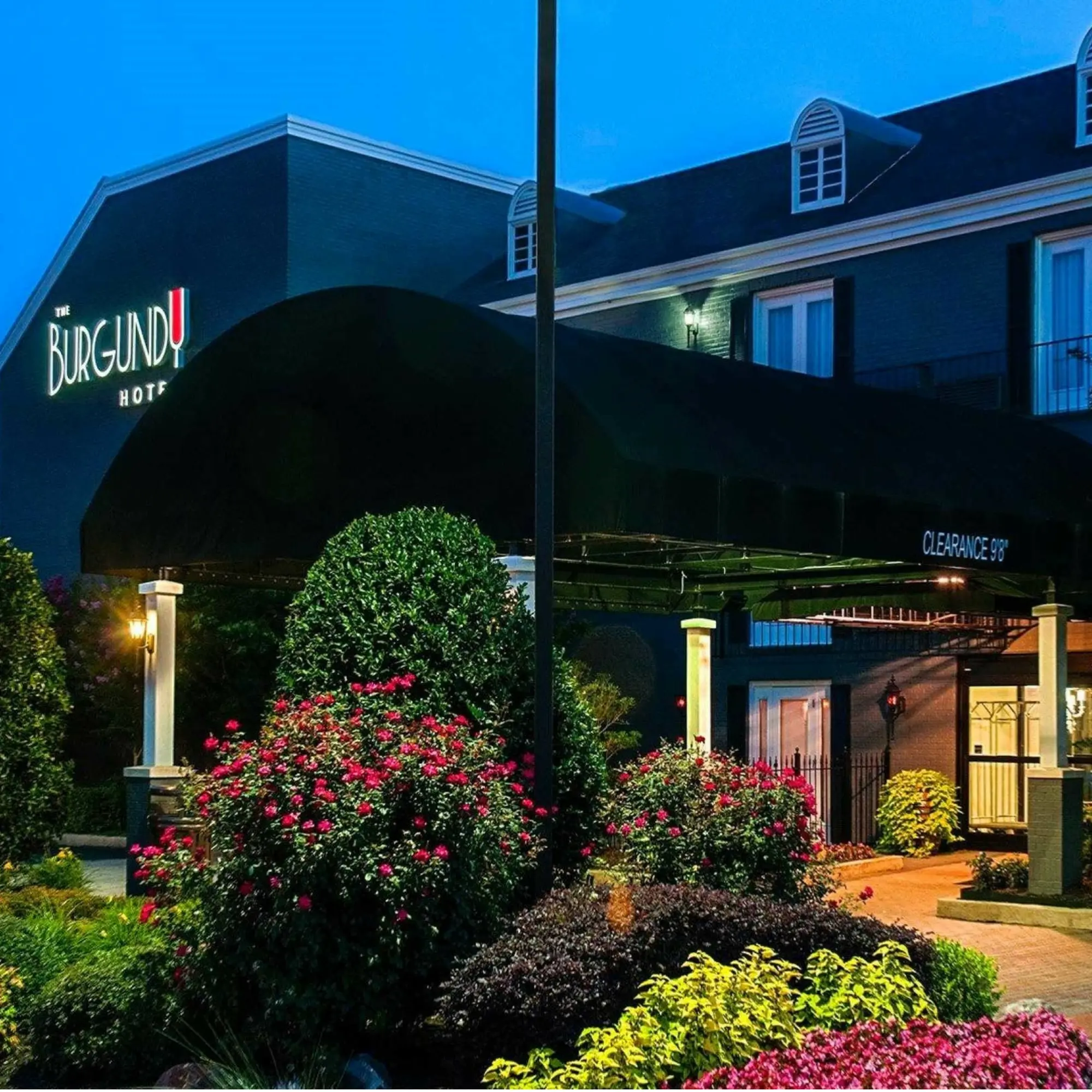 The Burgundy Hotel exterior after joining Tapestry Collection in 2019
